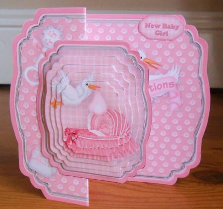 Special Delivery - Baby Girl Fold Back Mini Kit by Johanna Lambert