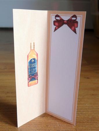 Birthday Whisky in a Box Large Dl Insert by Johanna Lambert