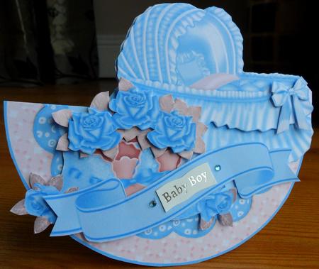 Rock-a-bye Baby (rocker) Mini Kit - Baby Boy by Johanna Lambert
