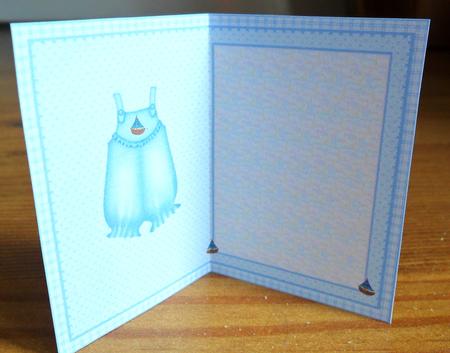 New Baby Boy or First Birthday Insert by Johanna Lambert