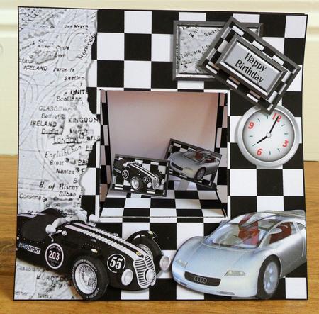 Aperture-square Table-card a Drive Through Time Monochrome by Johanna Lambert