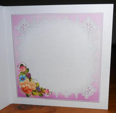 8x8 Dovecote Cottage with English Roses Insert Plate by Johanna Lambert