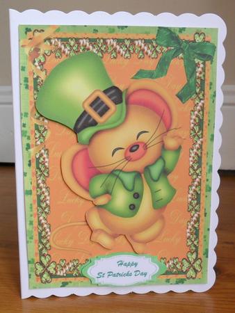 Lovely Cute Irish Dancing Mouse by Johanna Lambert