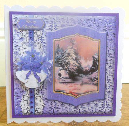 Deer in the Snow Vintage Art Mini Kit by Johanna Lambert