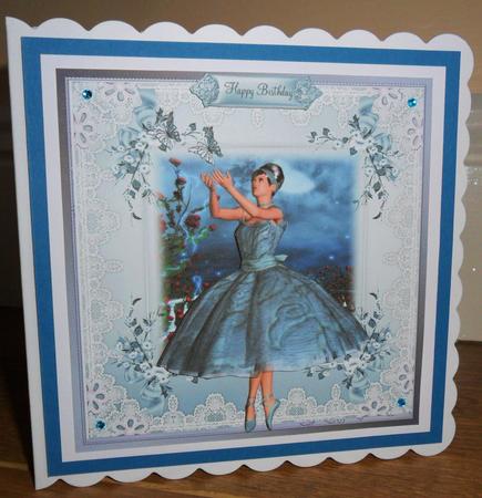 Beautiful Blue Ballet Topper by Johanna Lambert