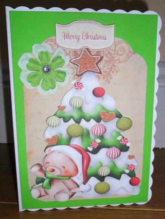 Christmas Tree, and Little Bear on a Tag by Johanna Lambert