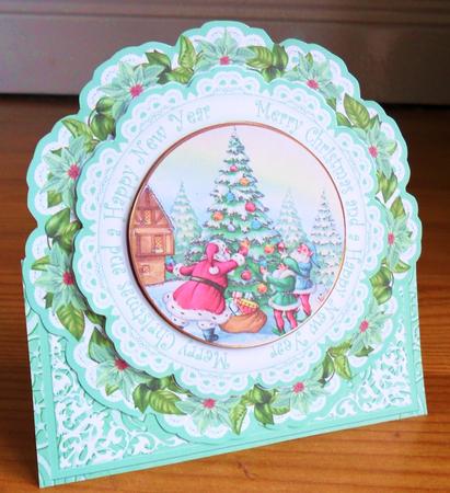 Tree Decorate Mchristmas Happynyear Picture Doily C & E Kit by Johanna Lambert