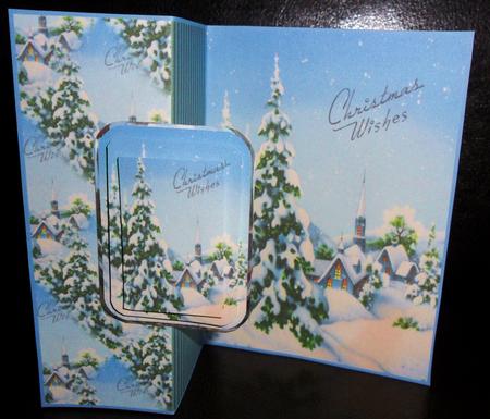 Winter Wonderland No Hole Fold Back Card by Johanna Lambert