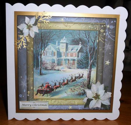 Dashing Through the Snow Topper & Decoupage by Johanna Lambert
