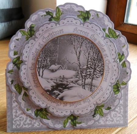 Winter Walk Across the Miles 3D Picture Doily C & E Kit by Johanna Lambert