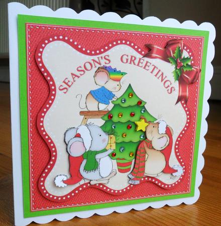Christmouse Tree Topper Quick Card by Johanna Lambert