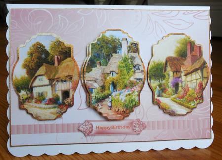 Village Life Panel Card with Toppers by Johanna Lambert