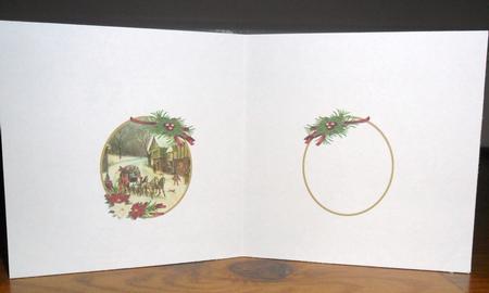 Christmas Vintage Stagecoach Ride Insert by Johanna Lambert