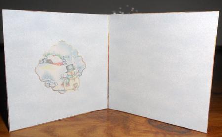 Snowman in Field Insert by Johanna Lambert