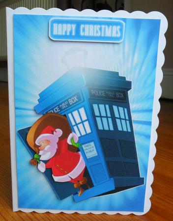 Santa Who? Deluxe Card Front by Johanna Lambert
