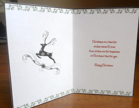 Christmas Reindeer Insert by Johanna Lambert
