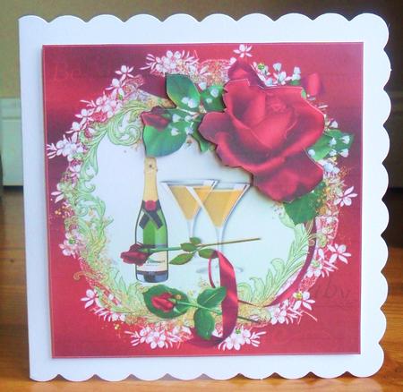 8x8 Champagne and Roses Mini Kit by Johanna Lambert