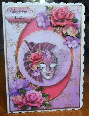 Centre Circle - Beautiful Belle Roses Masque by Johanna Lambert