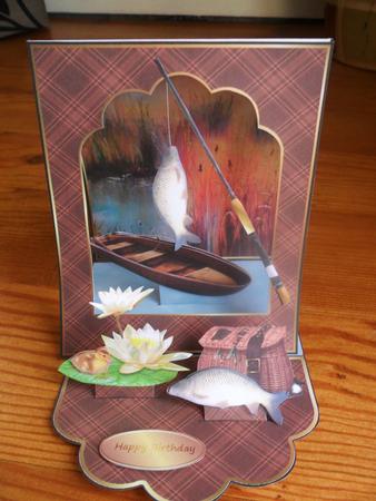 3D Open Front Easel Kit - Catch of the Day by Johanna Lambert
