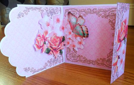 Scallop Gate Fold Pop Out - on a Butterfly's Wing by Johanna Lambert