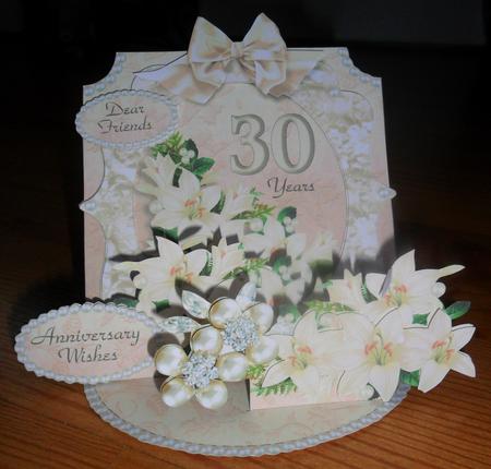 Giant Easel Tableau 3D Card Kit - Wedding & Pearl Wedding by Johanna Lambert