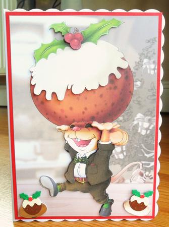 Christmas Pudding Mouse. by Johanna Lambert