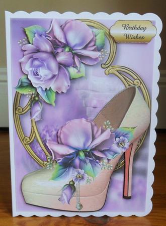 Stunning Shoes - the Monaco Collection - Purple Roses by Johanna Lambert