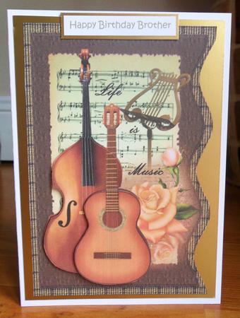 Wave Card Vintage Music by Johanna Lambert
