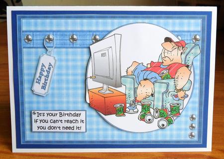 Birthday Advice for the Men Quick Card by Johanna Lambert