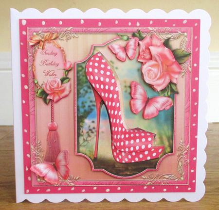 The Eccentric Spotted Shoe 8x8 by Johanna Lambert