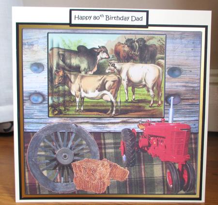 Vintage Farm Quick & Easy Card Topper by Johanna Lambert