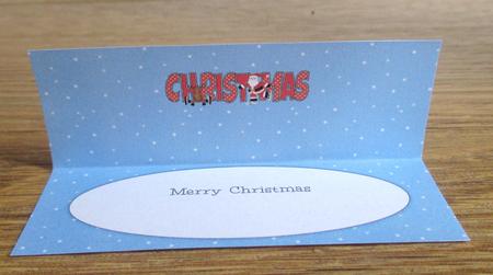 Santa & Rudolf Christmas Large Dl 2 Insert by Johanna Lambert