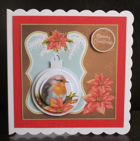 Robin Bauble Christmas Topper Mini Kit by Johanna Lambert