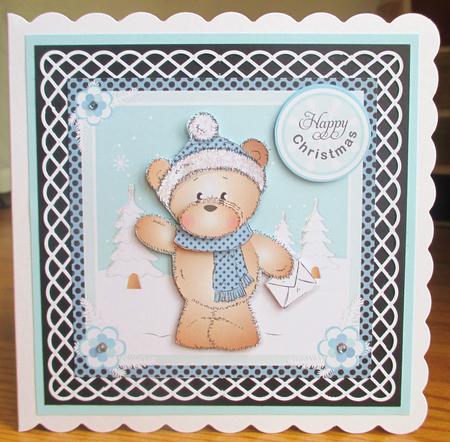 Barclay with Envelope Christmas Topper by Johanna Lambert