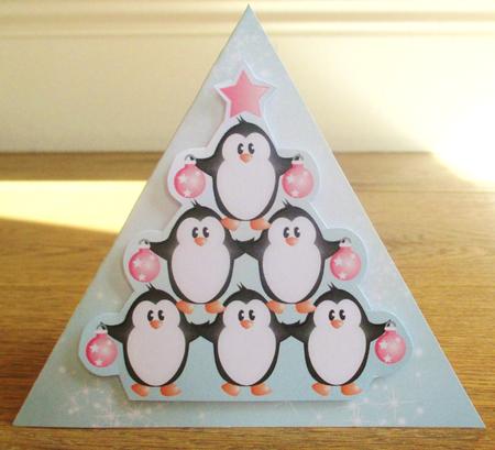 Triangle Penguin Card Mini Kit by Johanna Lambert