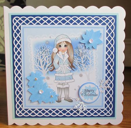Winter Emma Card Topper by Johanna Lambert