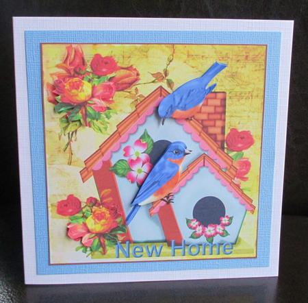 New Home Birdhouse Vintage by Johanna Lambert