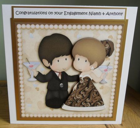 Wedding Anniversary Couple Celebrations Quick Card by Johanna Lambert