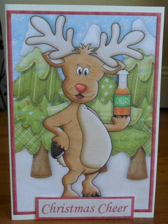 Christmas Cheer for Men Topper & Decoupage by Johanna Lambert