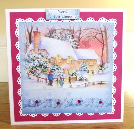 Watercolour Winter Cottages by Johanna Lambert