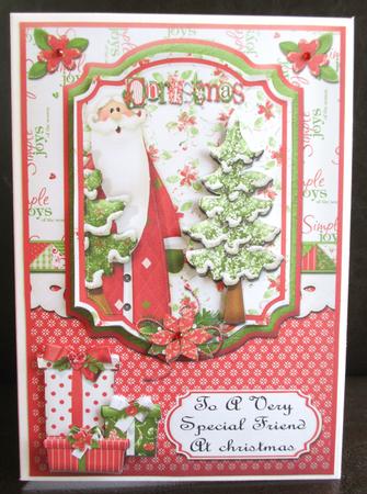 To a Very Special Friend at Christmas with Decoupage by Johanna Lambert