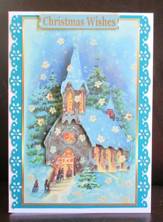 Christmas Mass Decoupage Topper 2 by Johanna Lambert