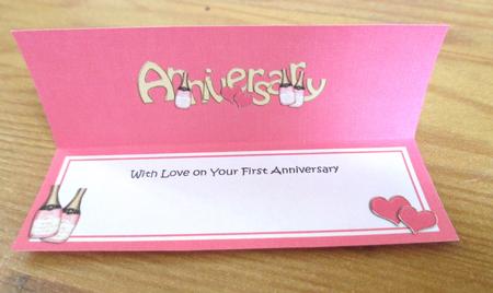 Large Dl First Anniversary Matching Insert by Johanna Lambert