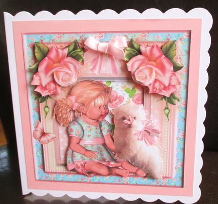 Cutest Puppy Love Card Front Kit by Johanna Lambert