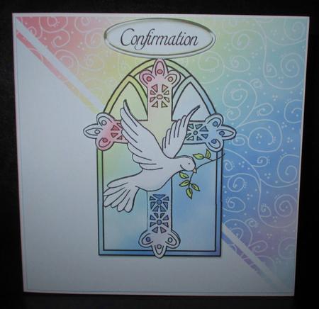 Christening/confirmation Quick Card with Decoupage by Johanna Lambert
