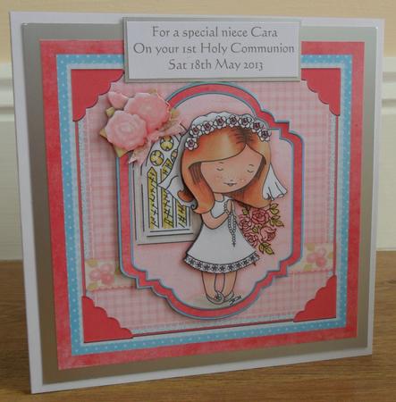 First Holy Communion Girl Topper & Decoupage by Johanna Lambert