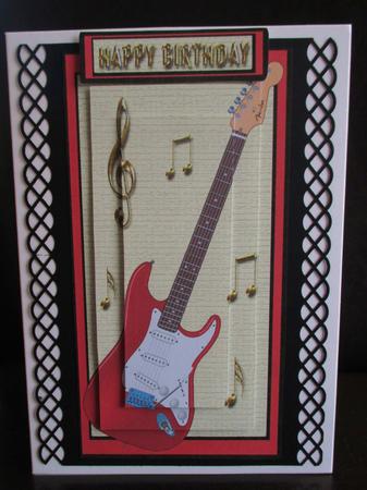 Red Guitar by Johanna Lambert