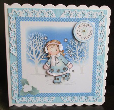 Ice Skating Chloe Topper by Johanna Lambert