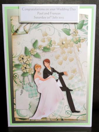 Wedding Album Page Decoupage by Johanna Lambert