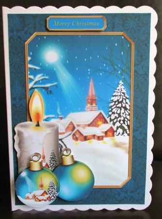 Christmas Scene Card Front 3 by Johanna Lambert